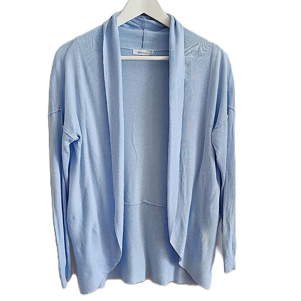 Reitmans light blue open front cardigan